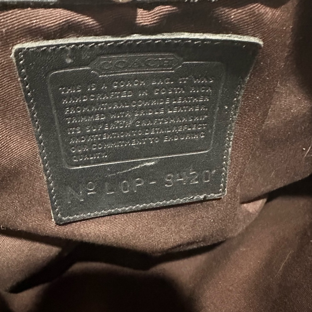 Black Vintage Coach Purse - Picture 3 of 7